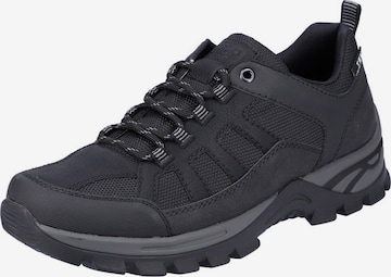 RIEKER Αθλητικό παπούτσι με κορδόνια σε μαύρο: μπροστά