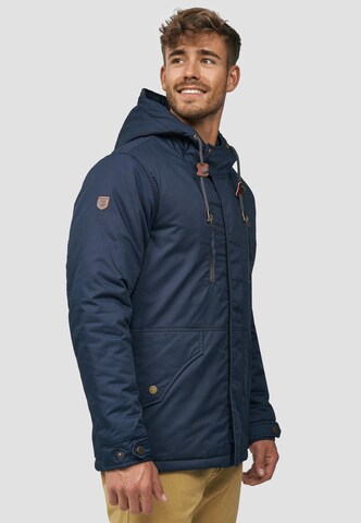 INDICODE JEANS Winterjas 'Elmhurts' in Blauw