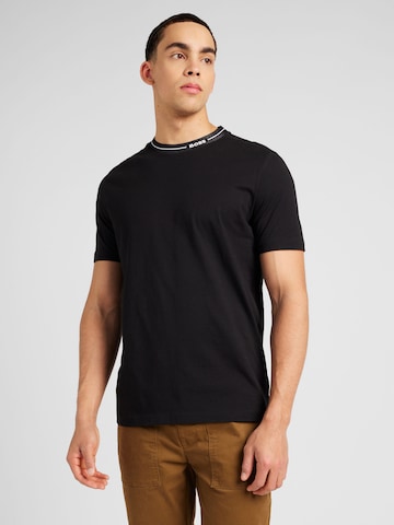 T-Shirt BOSS Green en noir : devant