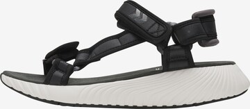 Hummel Hiking Sandals in Black: front
