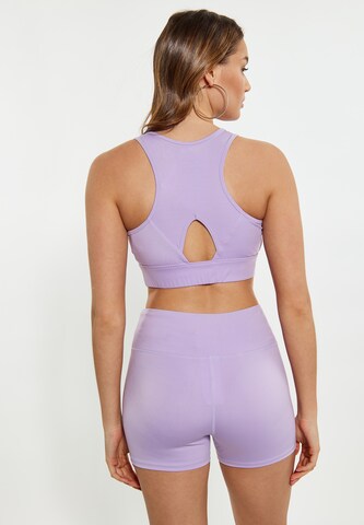 faina Athlsr Bralette Sports Bra in Purple