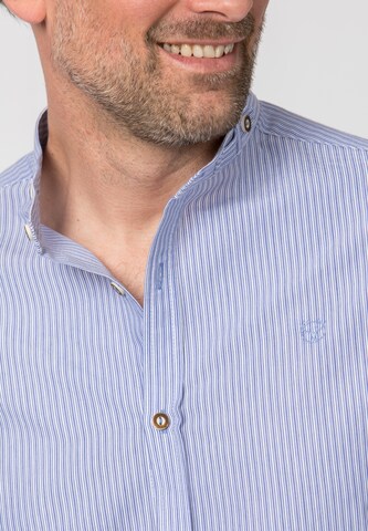 STOCKERPOINT Regular Fit Trachtenhemd 'Frederik' in Blau