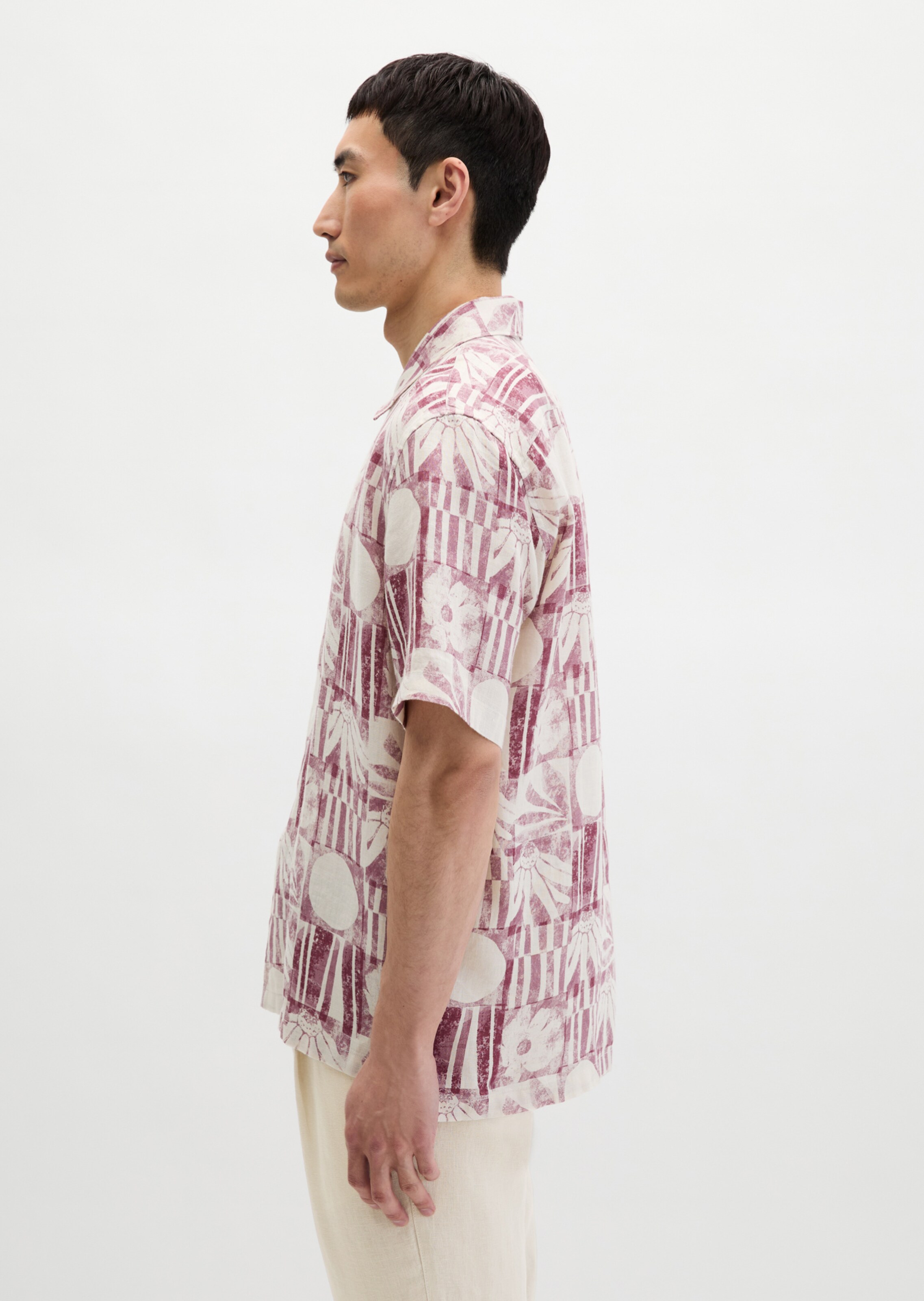 Marc O'Polo Regular fit Button Up Shirt in Purple