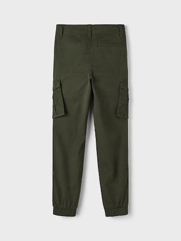 NAME IT Tapered Trousers 'Bamgo' in Green