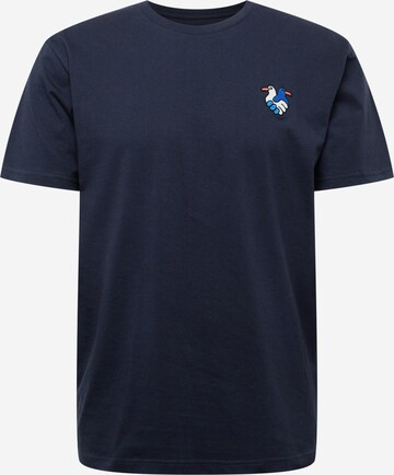Cleptomanicx Shirt 'Trustem' in Blau: predná strana