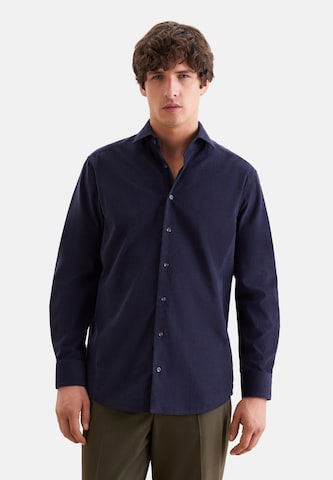 SEIDENSTICKER Regular fit Button Up Shirt in Blue: front