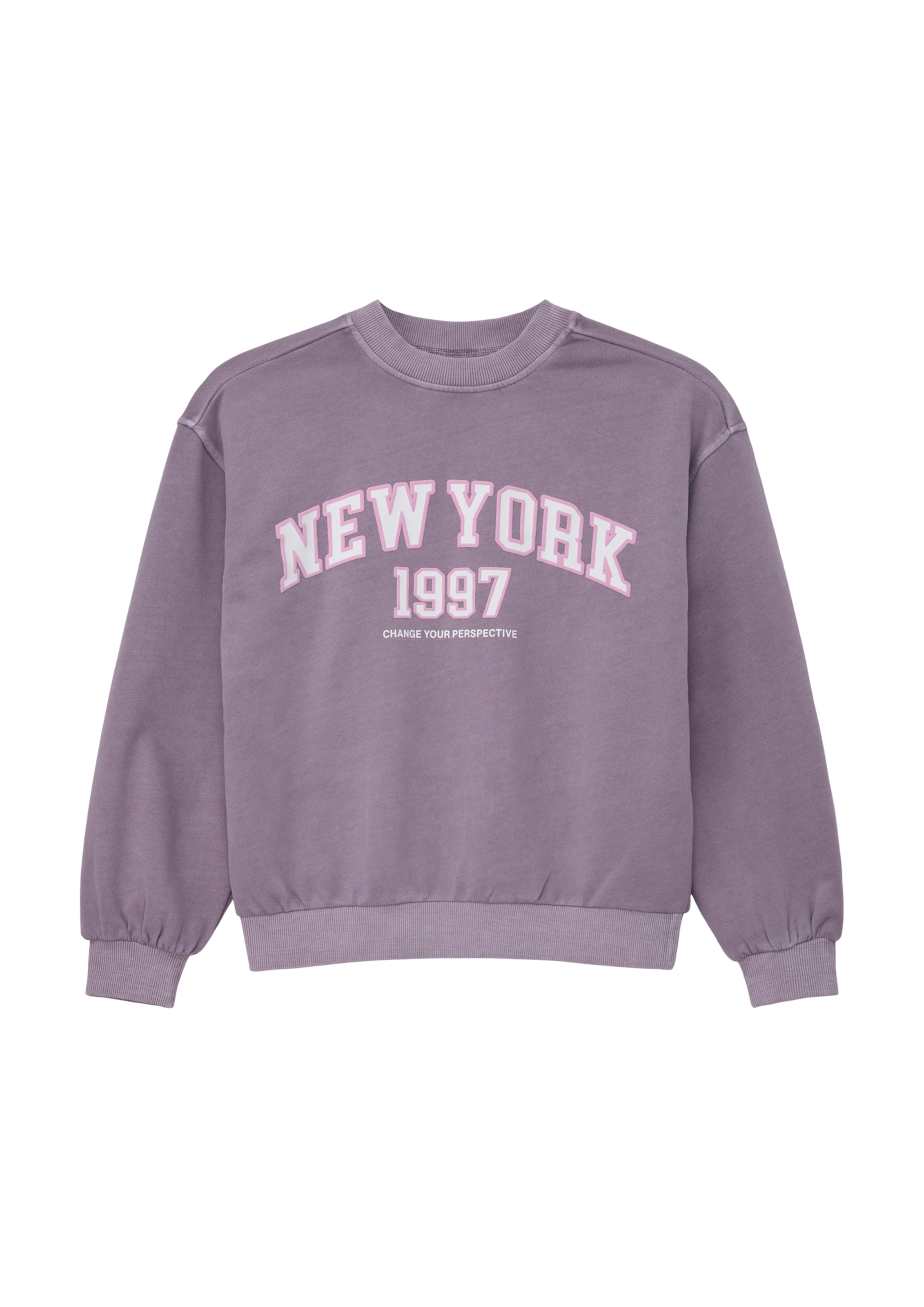 Sweat-shirt s.Oliver en violet : devant