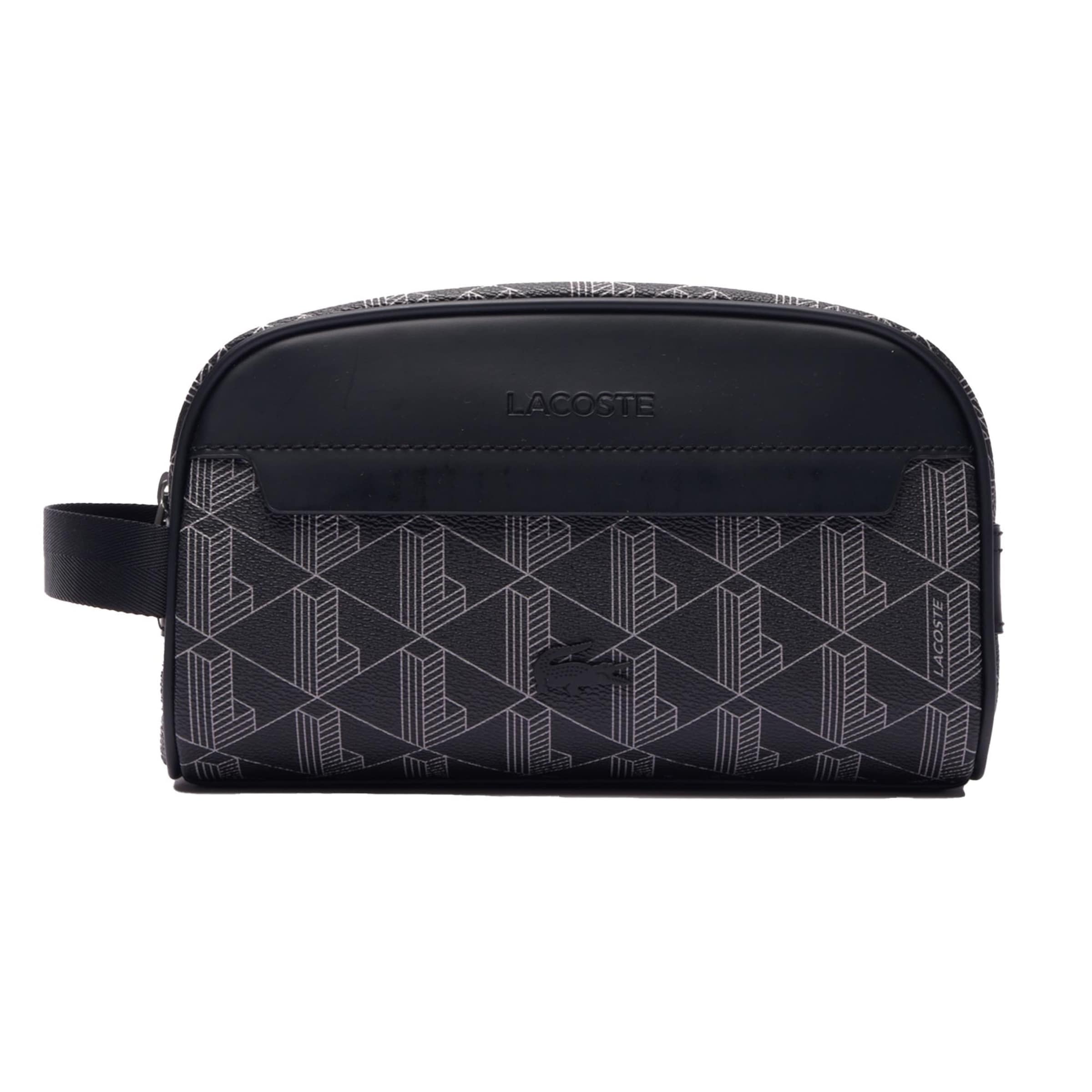 LACOSTE Toilettas in Zwart: voorkant