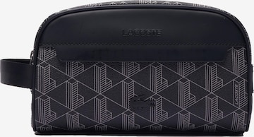 LACOSTE Toiletry Bag in Black: front