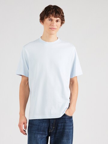 Tricou de la Calvin Klein Jeans pe albastru: față