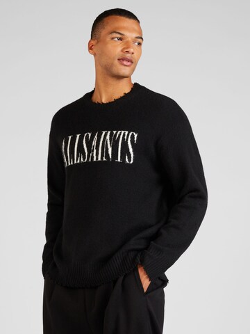 AllSaints Пуловер 'LUKA' в черно: отпред
