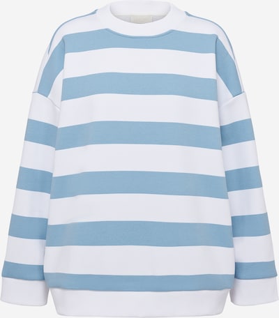 Megztinis be užsegimo 'Vanessa' iš LeGer by Lena Gercke, spalva – šviesiai mėlyna / balta, Prekių apžvalga