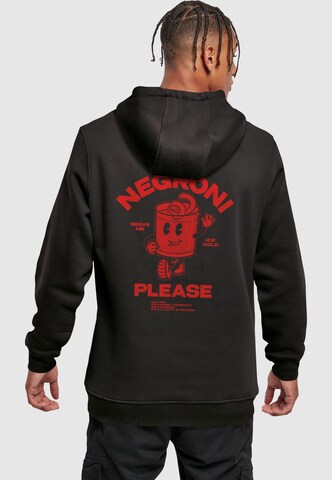 juoda Mister Tee Megztinis be užsegimo 'Negroni Please': priekis