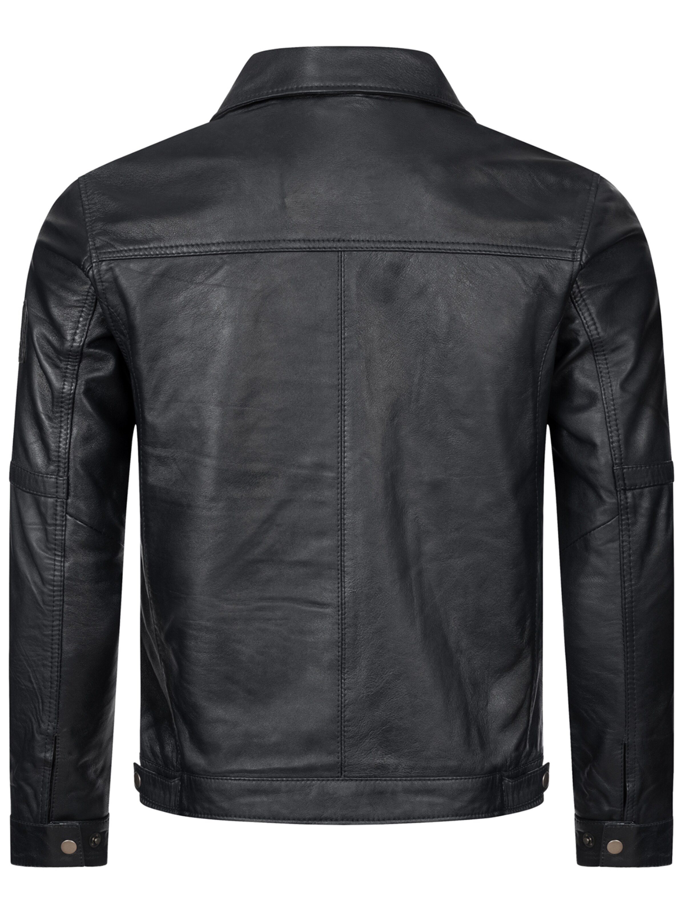 Rock Creek Lederjacke in Schwarz