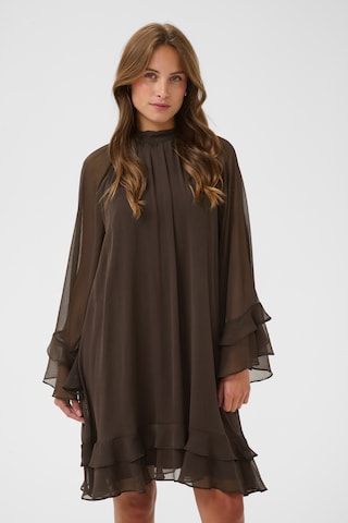 SAINT TROPEZ Kleid 'Labelle' in Braun: Vorderseite