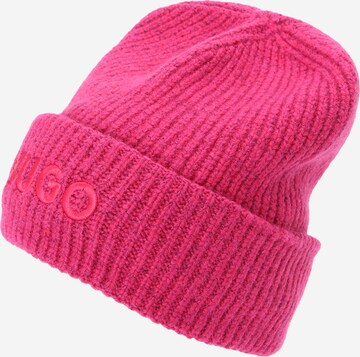 HUGO Beanie 'Social' in Pink: front