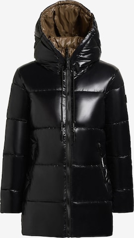 Manteau d’hiver 'Grana-YM' khujo en noir : devant