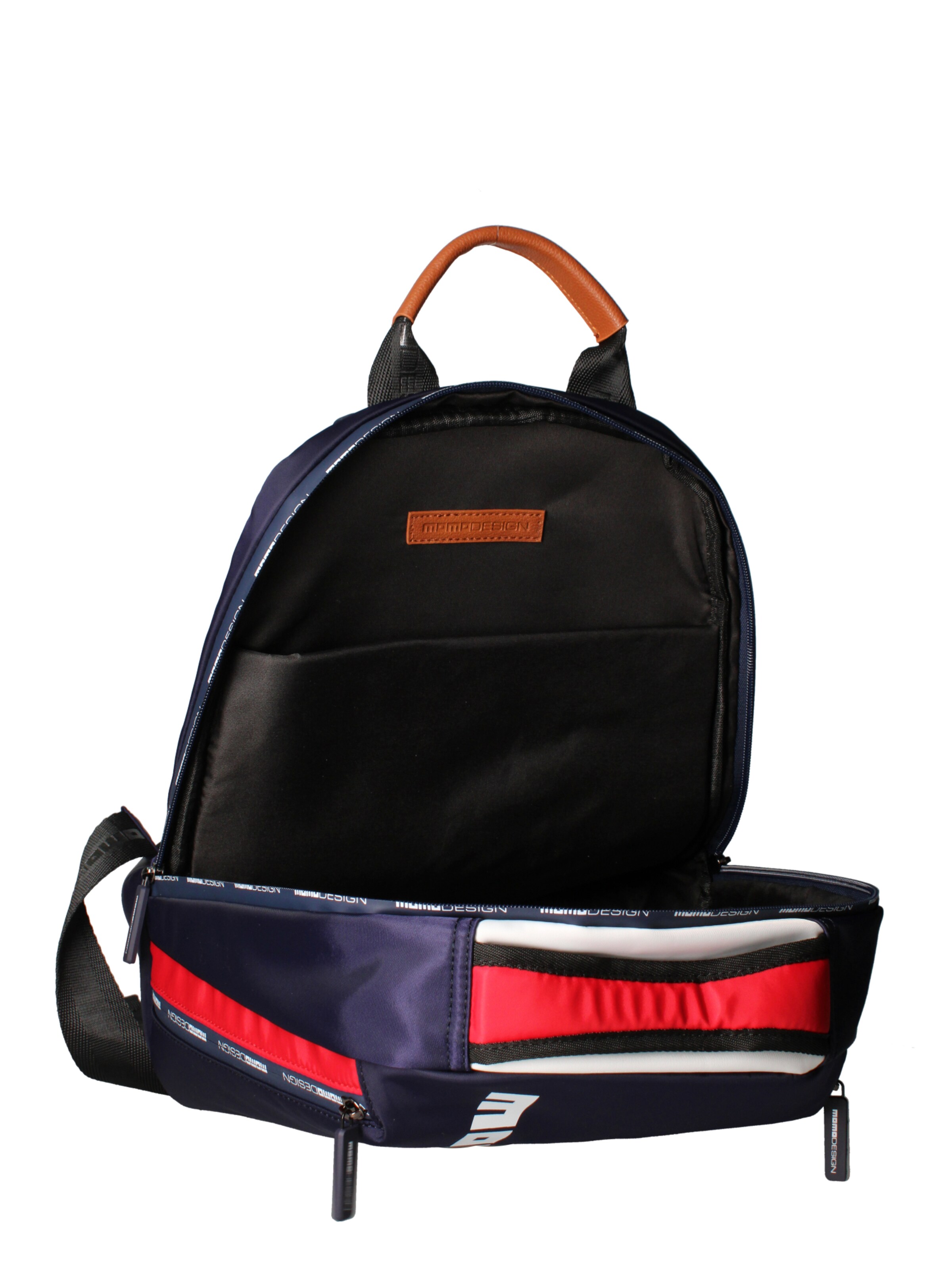 Zaino 'Zaino Momo Design Nylon con Dettagli Gialli - 32x40x15 cm' di Momo Design in blu