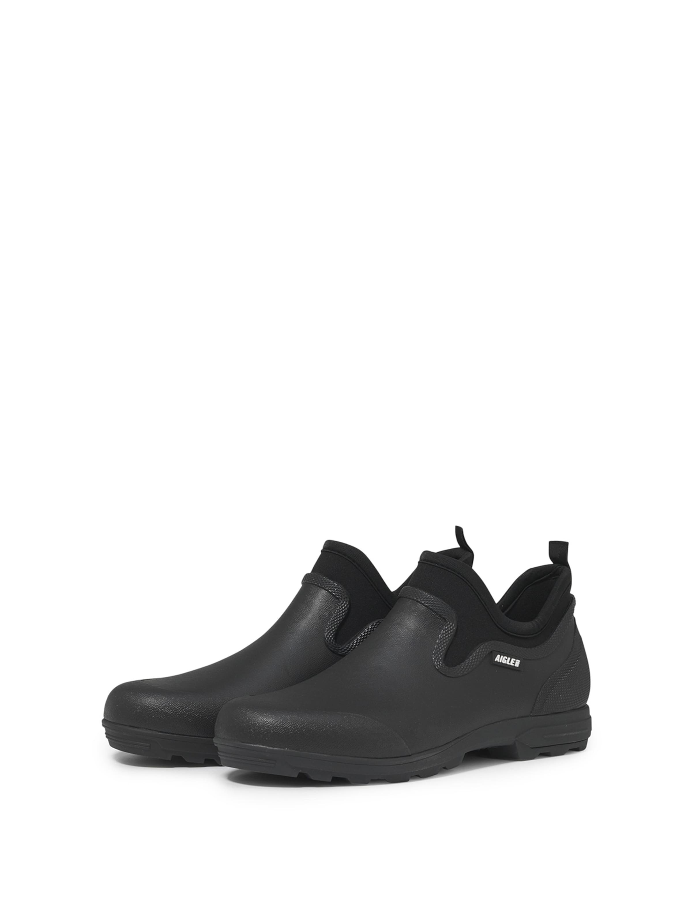 AIGLE - Bota de borracha 'Lessfor Plus' em preto: frente