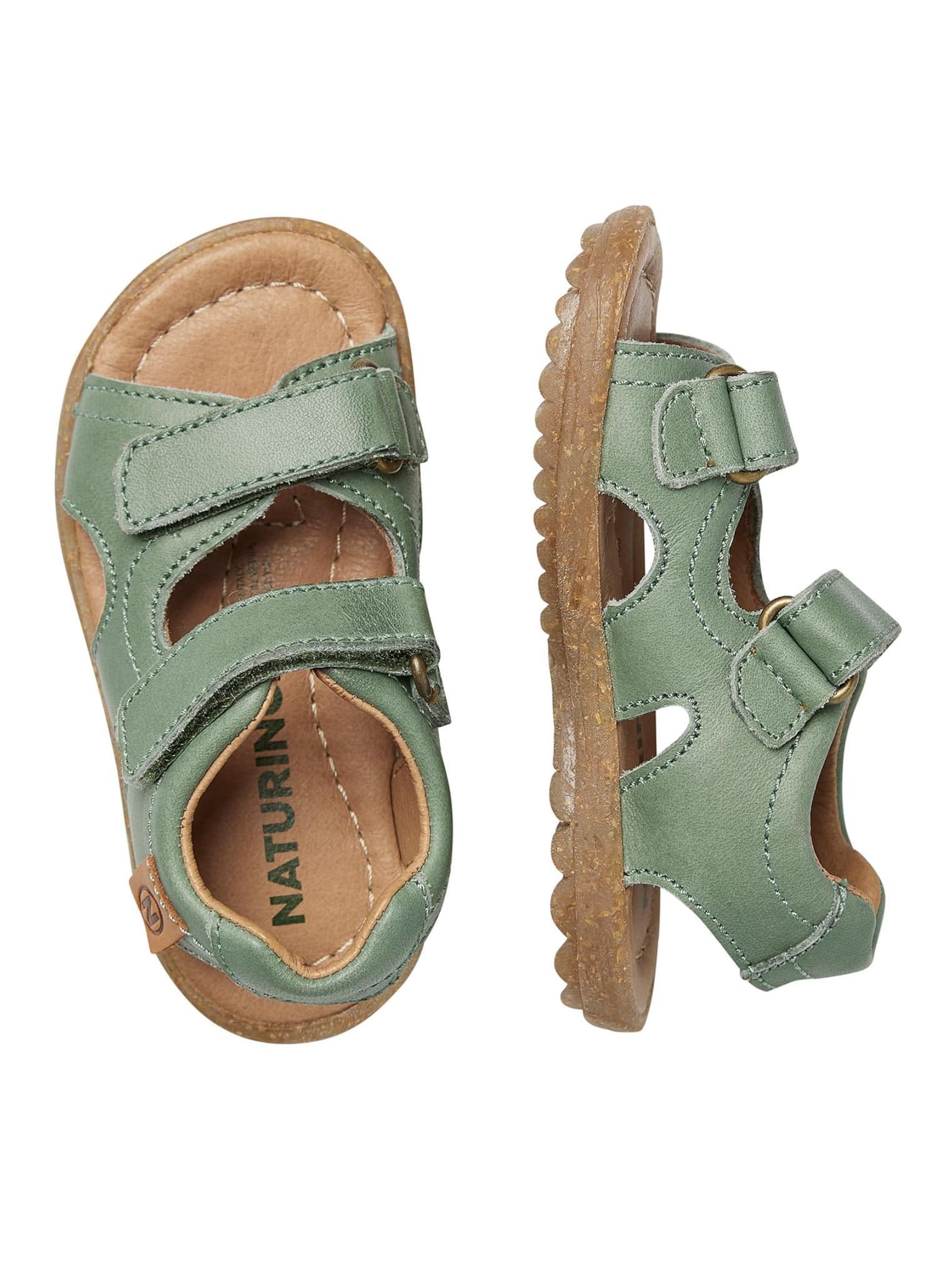NATURINO Offene Schuhe 'SKY' in Grün