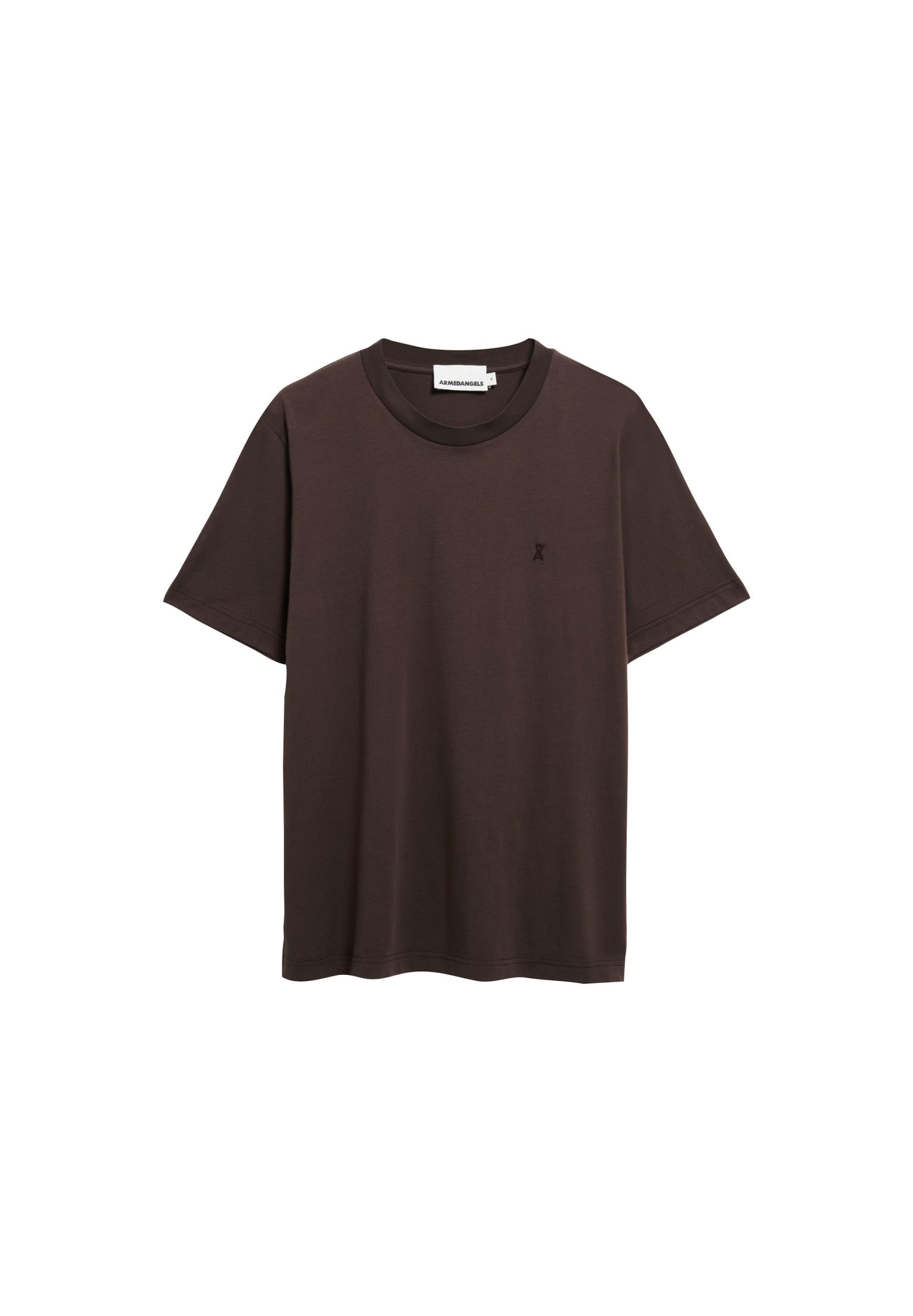 ARMEDANGELS T-Shirt JAAMES in Braun: Vorderseite