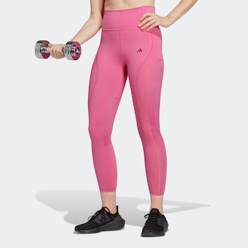 ADIDAS PERFORMANCE Skinny Urheiluhousut 'Tailored Hiit Luxe ' värissä vaaleanpunainen