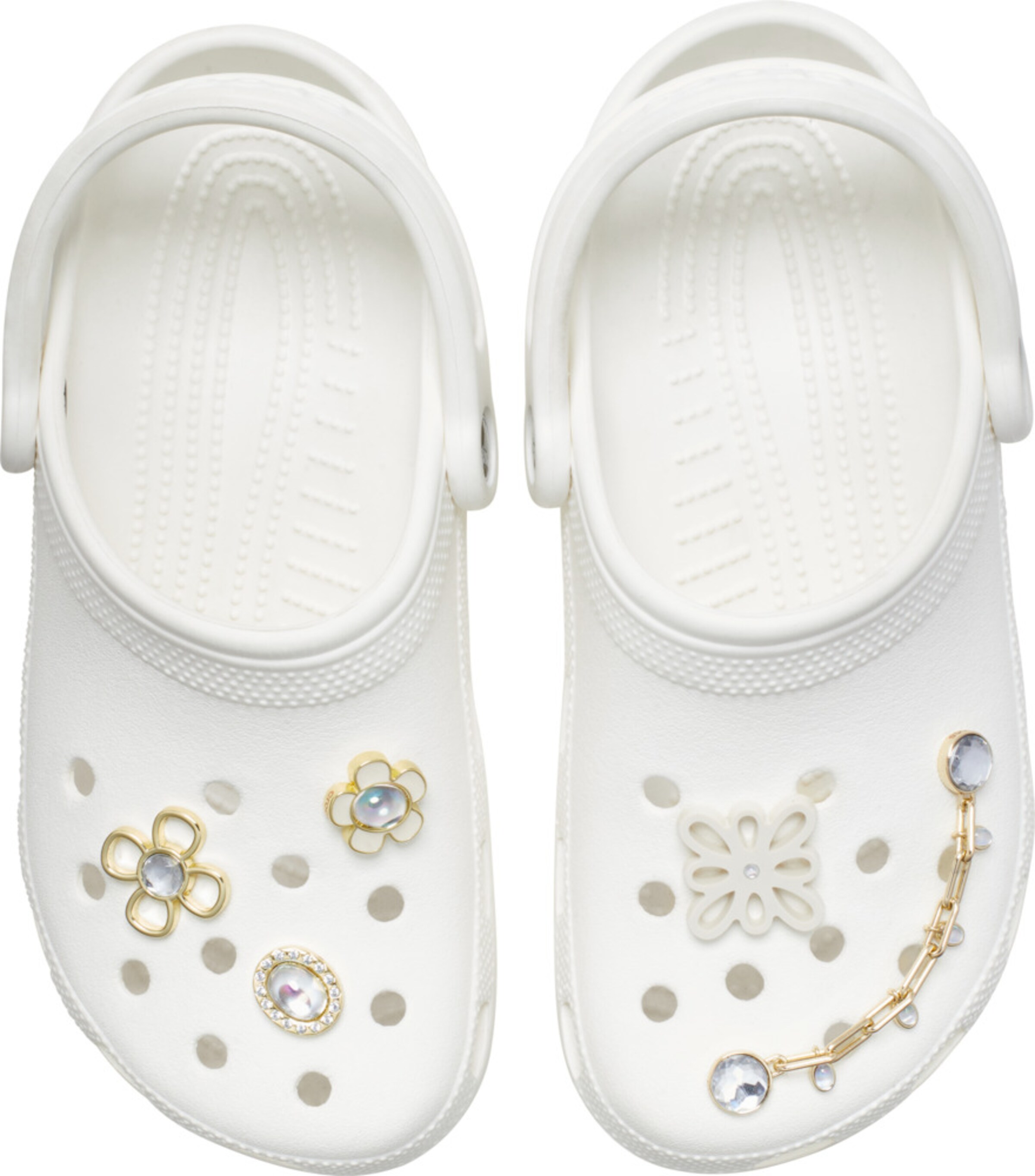 Crocs Shoe Accessories in Gold
