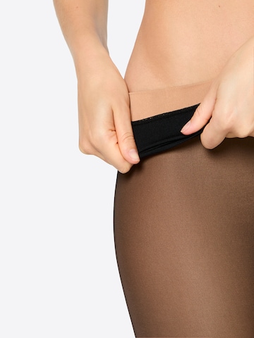 Nur Die Fijne panty ' Warm & Transparent Print ' in Zwart