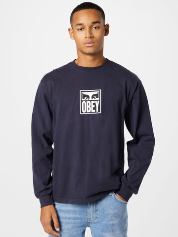 Obey Shirt in Blau: predná strana