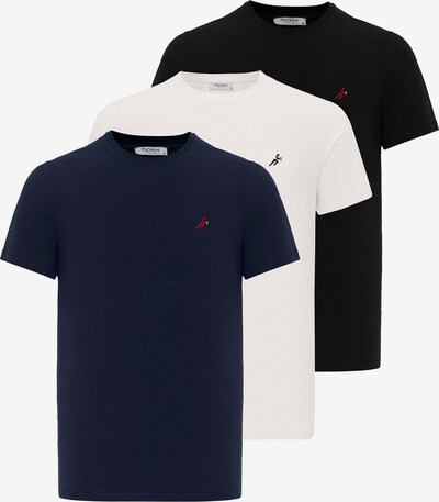Moxx Paris T-Shirt en bleu marine / noir / blanc, Vue avec produit