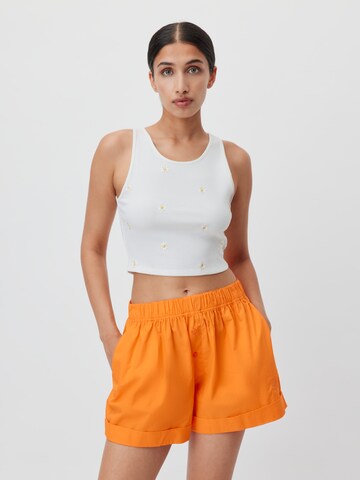 LeGer by Lena Gercke Wide Leg Shorts 'Bibiane' in Orange