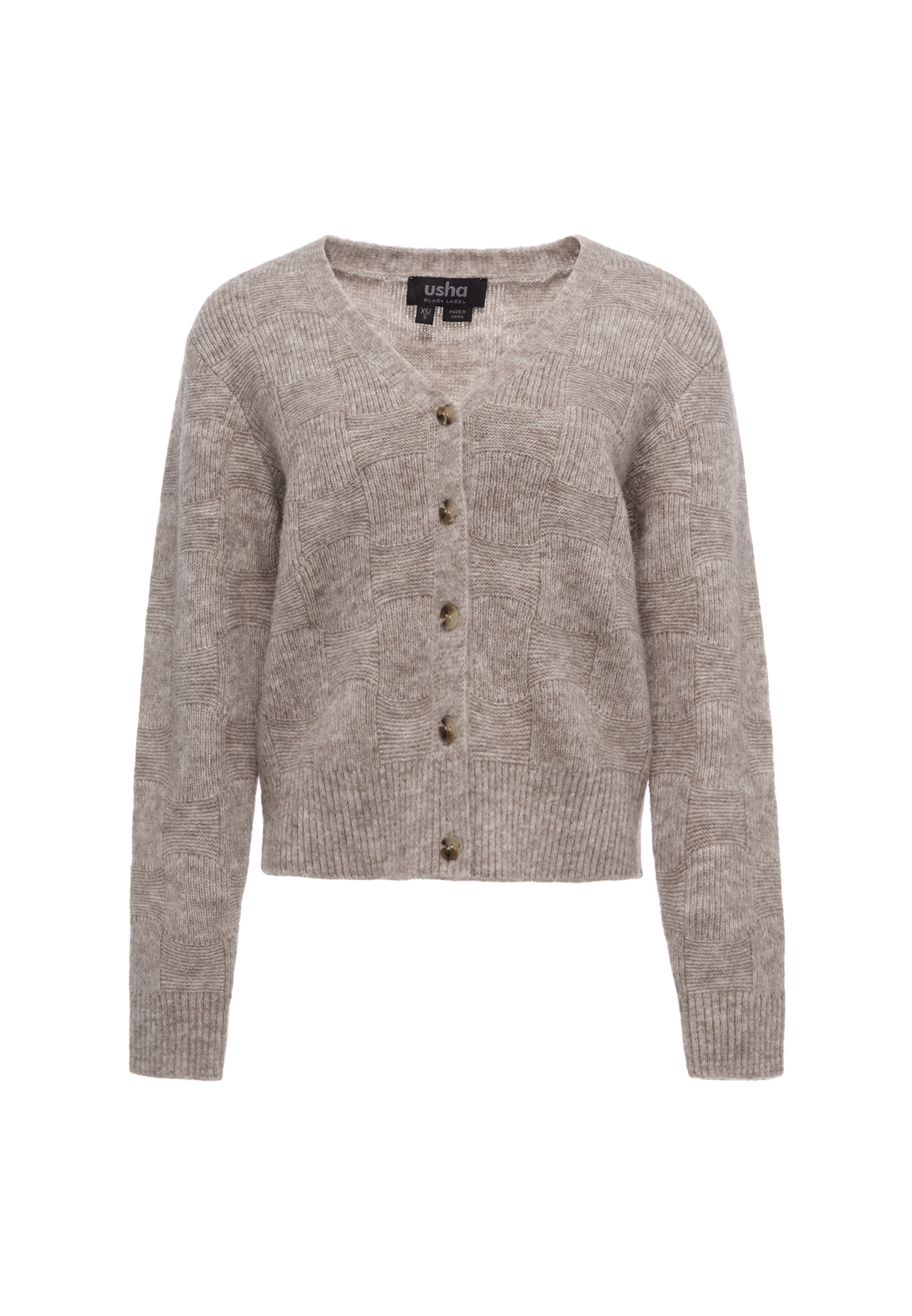 usha BLACK LABEL - Cárdigan en beige: frente