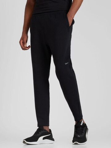 Reebok Regular Sportbroek 'ACTIV COLL DREAMBLEND' in Zwart: voorkant