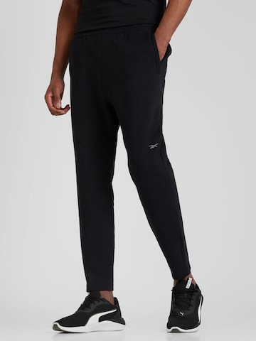 Reebok - regular Pantalón deportivo 'ACTIV COLL DREAMBLEND' en negro: frente