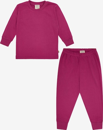 loud + proud Schlafanzug in Pink: Vorderseite