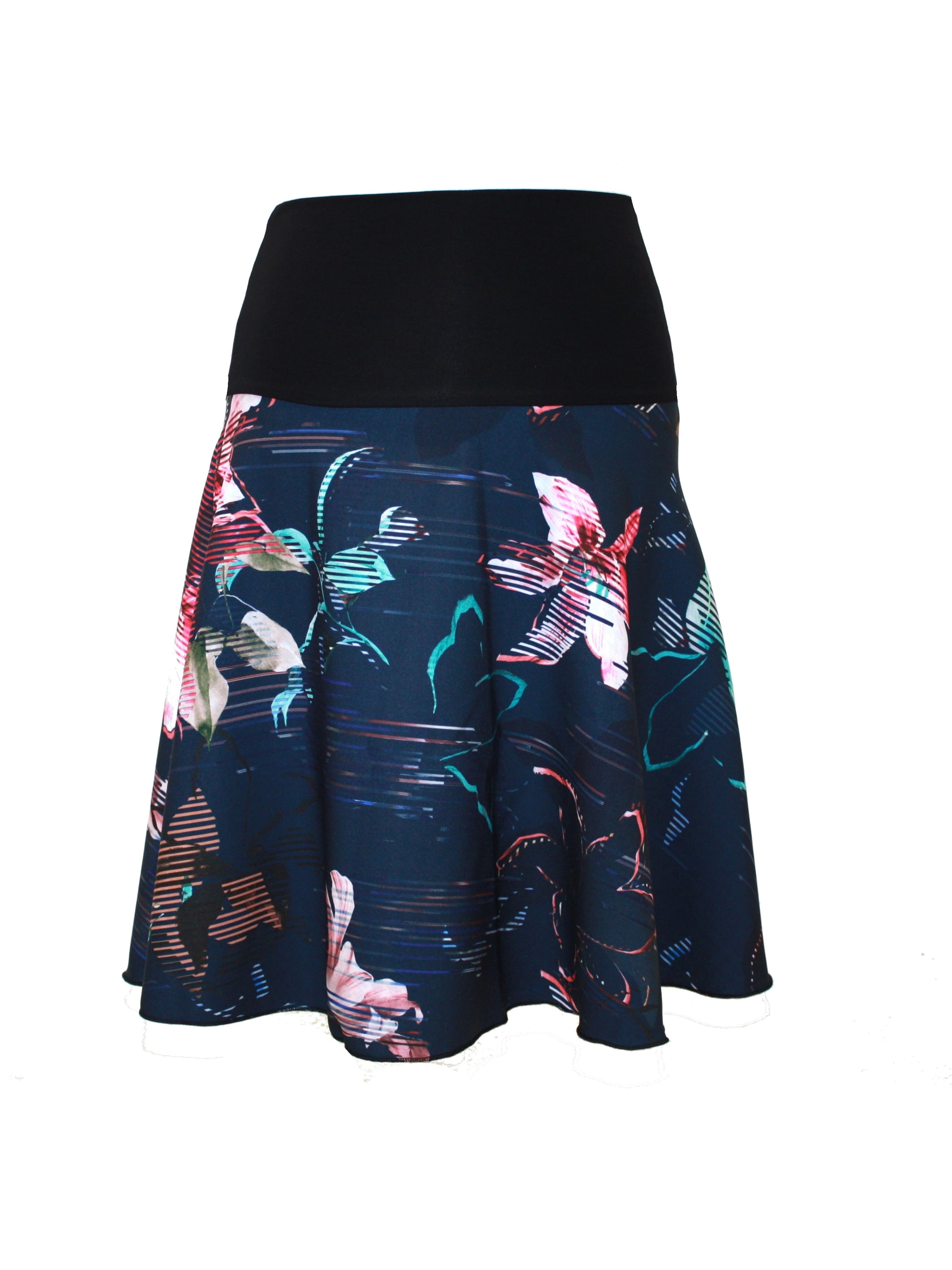 dunkle design Skirt 'Scuba' in Blue: front