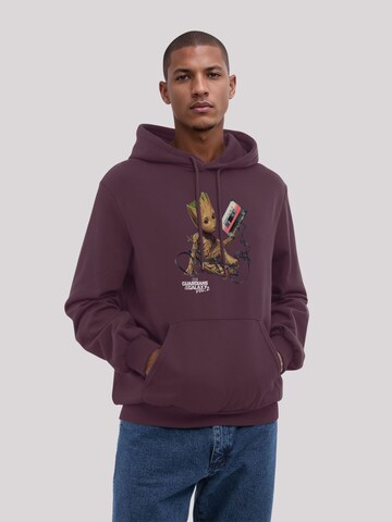 F4NT4STIC Sweatshirt 'Marvel Guardians Of The Galaxy Vol2 Groot Tape' in Brown: front