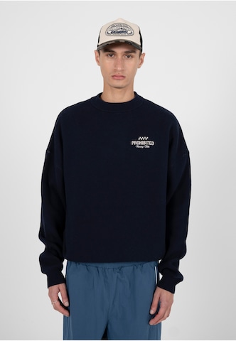 Sweat-shirt 'Vortex' Prohibited en bleu