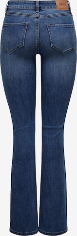ONLY Flared Jeans 'Rose' in Blauw