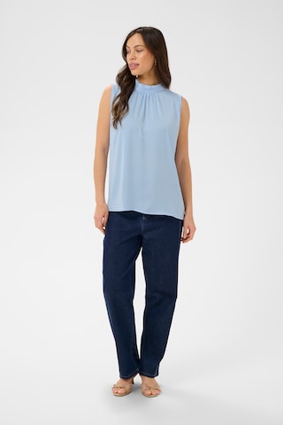 SAINT TROPEZ - Top 'Aileen' en azul