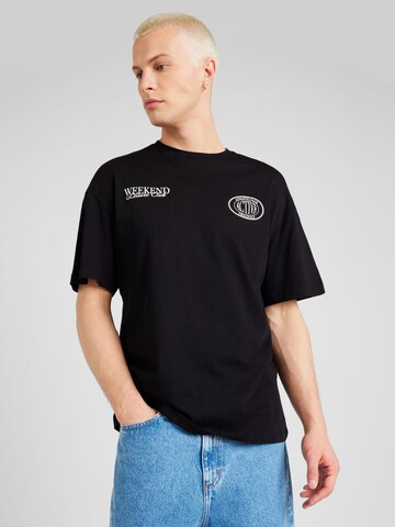 Maglietta 'BRADLEY' di JACK & JONES in nero: frontale
