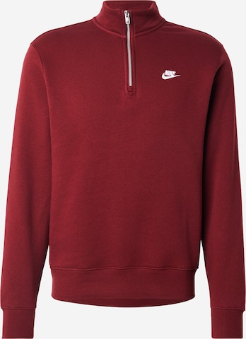 Nike Sportswear Свитшот 'CLUB' в Красный: спереди