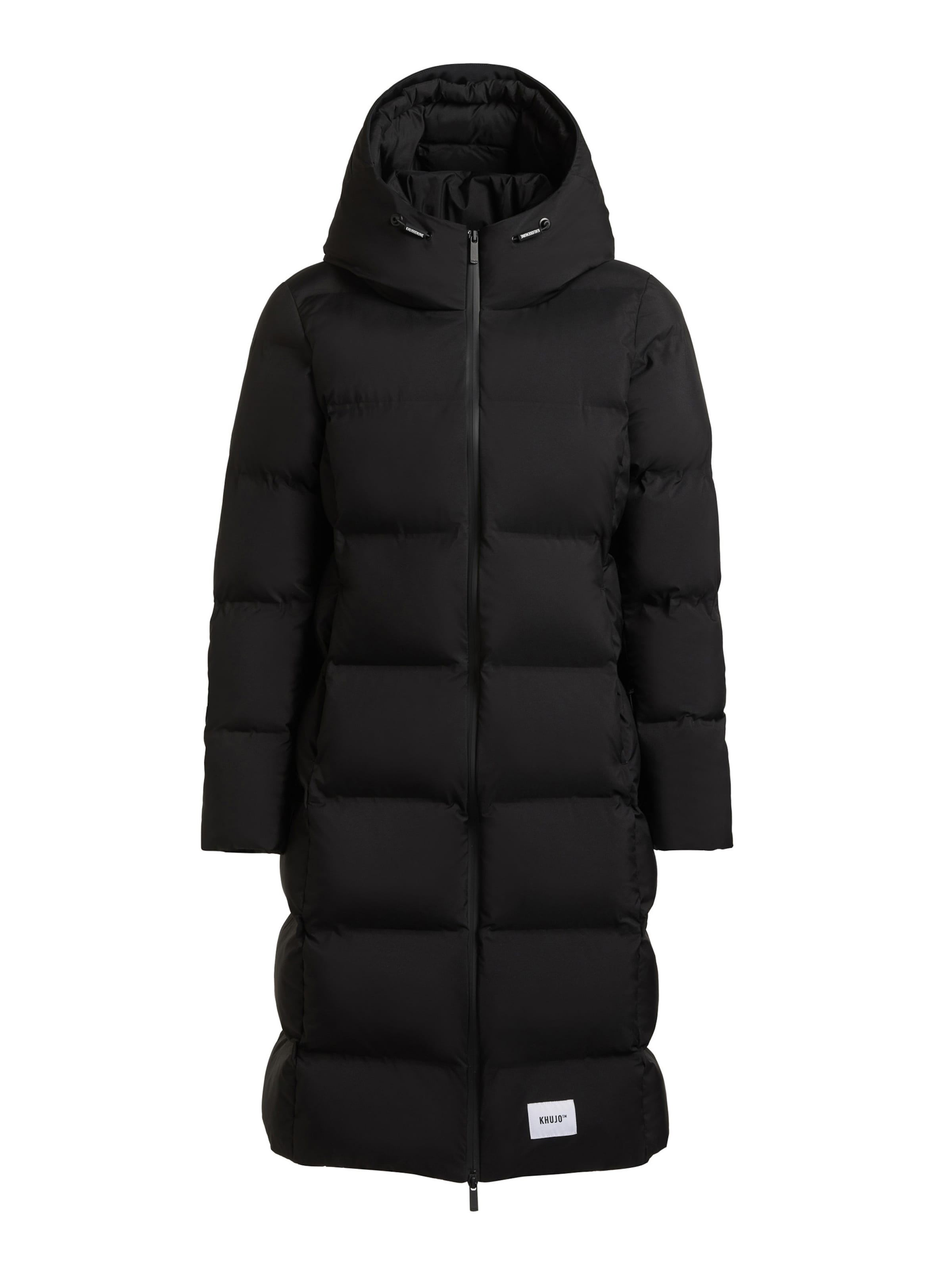 khujo Wintermantel 'Finnie4' in Zwart: voorkant