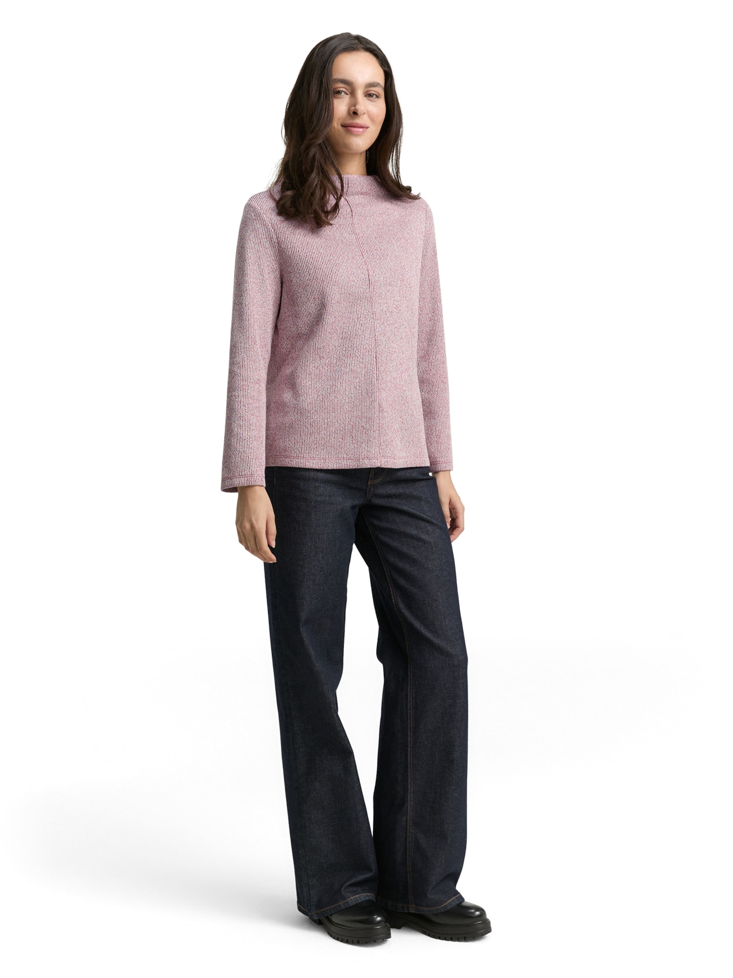 TOM TAILOR Sweatshirt in Red