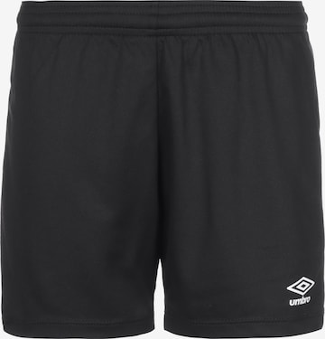 UMBRO Regular Workout Pants in Black: front