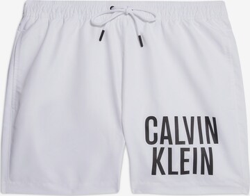 Calvin Klein Swimwear Board Shorts in White: front