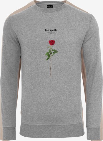 MT Men Sweatshirt 'Lost Youth Rose' in Grau: predná strana