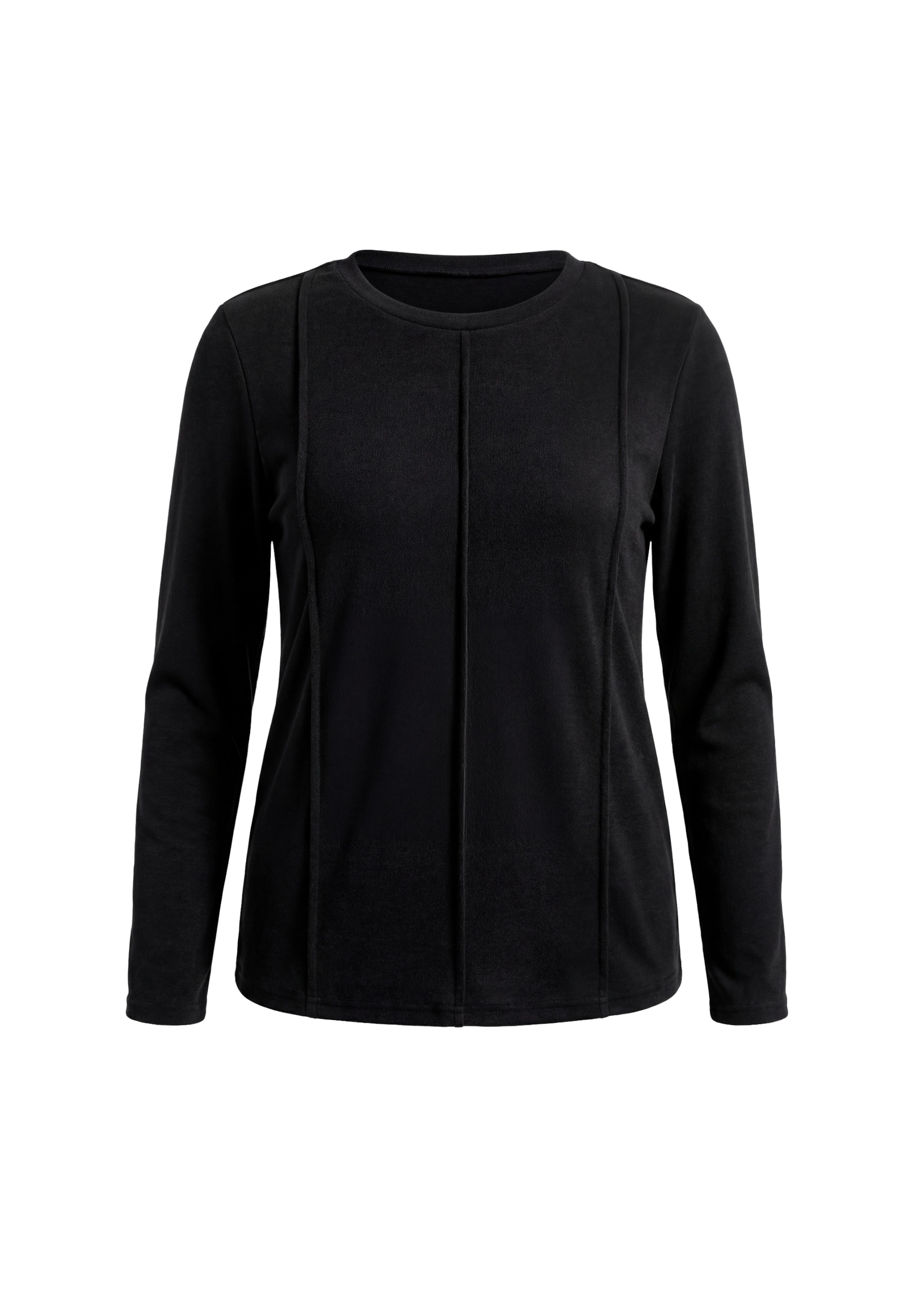 usha BLUE LABEL Shirt in Zwart: voorkant