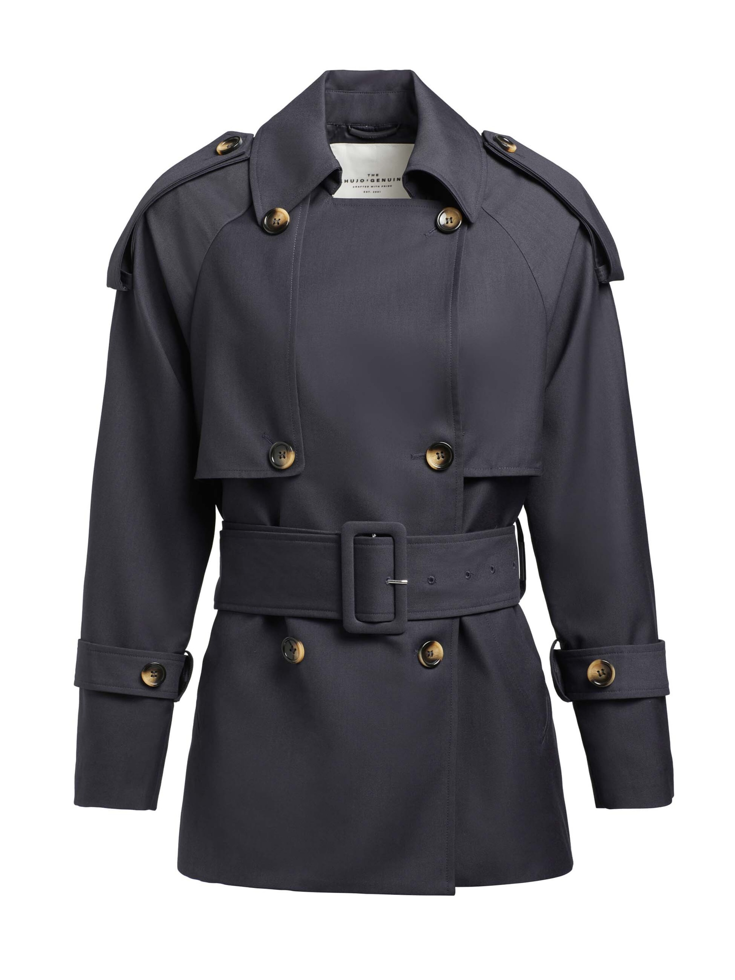 khujo Демисезонное пальто в Синий: спереди