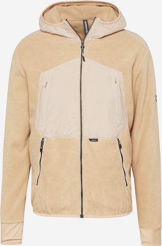 Krakatau Fleece jacket 'KUIPER' in Beige: front